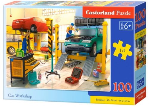 Castorland 100 db-os puzzle - Autószerelő műhely (B-111206)