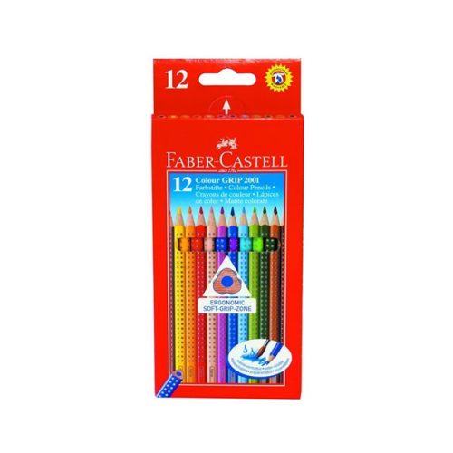 Színes ceruza FABER-CASTELL Grip háromszögletű 12 db/készlet (112412)