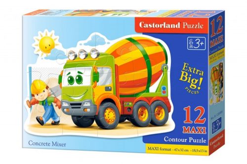 Castorland Maxi Puzzle Betonkeverő 12 db-os (B-120086)