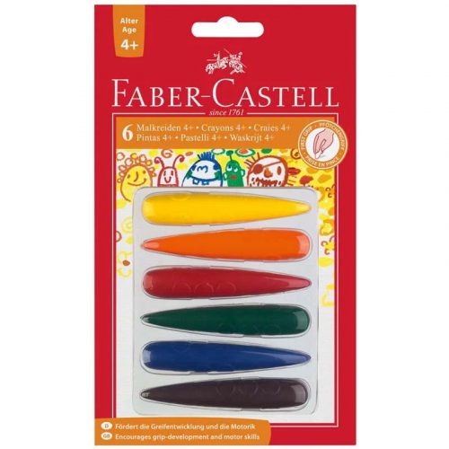 Zsírkréta FABER-CASTELL 6 színű bliszteres (120404)