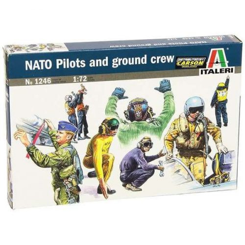 Italeri: NATO pilóták és kiszolgáló személyzet figurák, 1:72 1246s