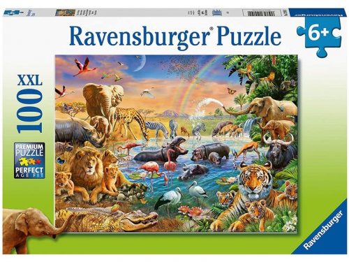 Ravensburger: Fürdés a vízben 100 darabos puzzle (12910)