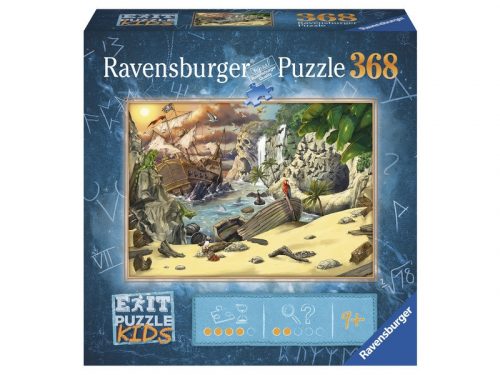 Ravensburger Puzzle Exit Kids 368 db - Kalózok kincse (12954)