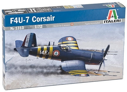 Italeri: F4U-7 Corsair repülőgép makett, 1:72 1313s