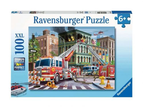 Ravensburger Puzzle 100 db - Tűzoltóautó (13329)