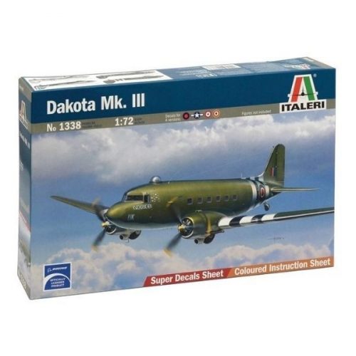 Italeri: Dakota Mk.III repülőgép makett, 1:72 1338s