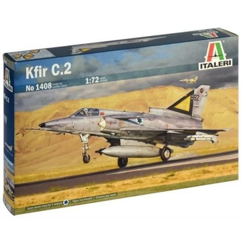 Italeri: Kfir C.2/C.7 repülőgép makett, 1:72 1408s