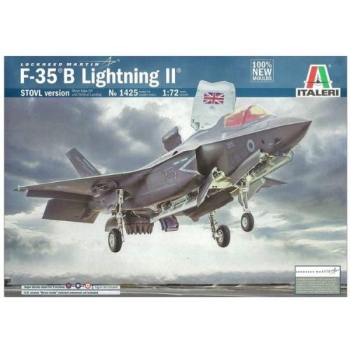 Italeri: F-35B Lightning II Stovl version vadászgép makett, 1:72 1425s