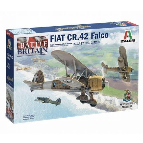 Italeri: FIAT CR 42 Falco repülőgép makett, 1:72 1437s