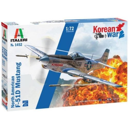 Italeri: F-51D Mustang repülőgép makett, 1: 72 (1452s)