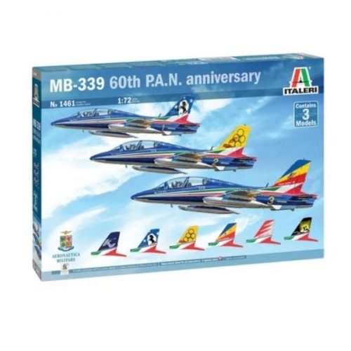 Italeri: MB 339 PAN 60. évforduló vadászbombázó makett, 1:72 1461s