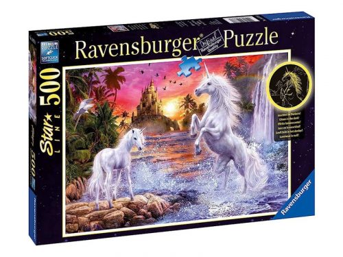 Ravensburger Puzzle 500 db - Egyszarvúak a folyónál (14873)