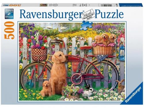 Ravensburger: Puzzle 500 db - Kutyusok a kertben (15036)