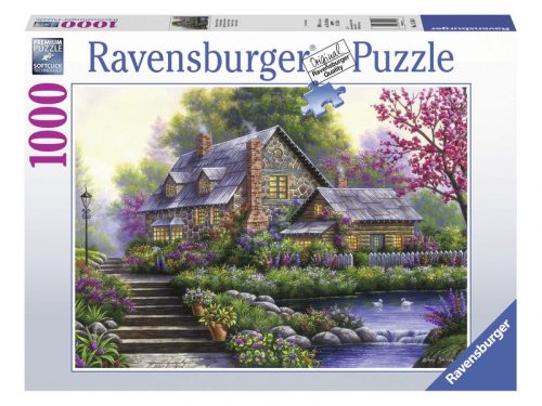 Ravensburger: Puzzle 1000 db - Romantikus kis ház (15184)