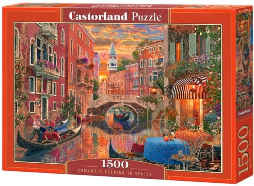 Castorland 1500 db-os puzzle - Romantikus este Velencében (C-151981)