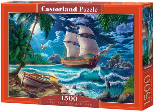 Castorland 1500 db-os puzzle - First Night on New Land (C-152070)