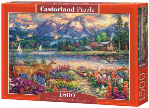 Castorland 1500 db-os puzzle - Fenséges tavaszi hegyvidék (C-152131)