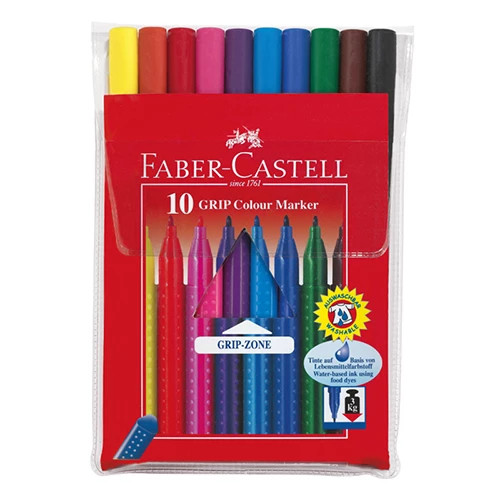 Filctoll FABER-CASTELL Grip 10db-os készlet (155310)