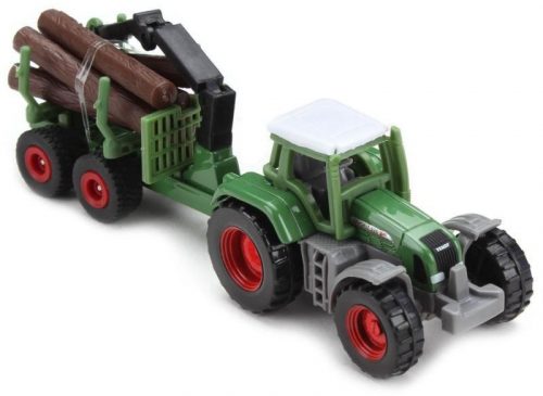 SIKU Claas traktor rönkszállító utánfutóval 1:87 - 1645