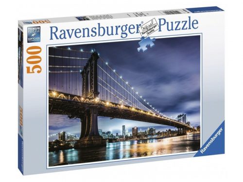 Ravensburger: +Puzzle 500 db - New York, ahol senki nem alszik (16589)