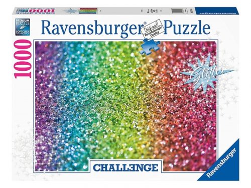 Ravensburger Puzzle 1000 db - Challenge Glitter (16745)