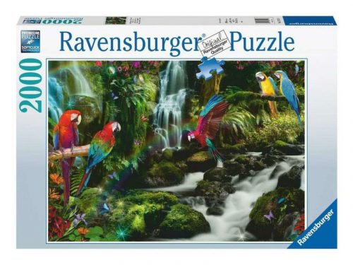 Ravensburger Puzzle 2000 db - Színes papgájok a dzsungelban (17111)