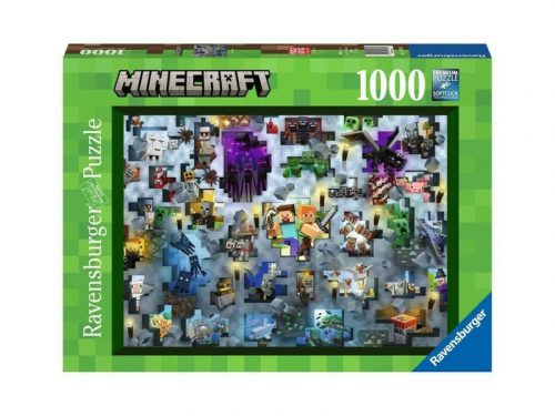 Ravensburger Puzzle 1000 db - Minecraft Mobs (17188)