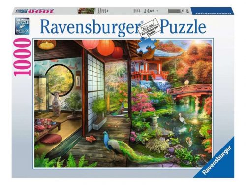 Ravensburger Puzzle 1000 db - Japán kert, teaház (17497)