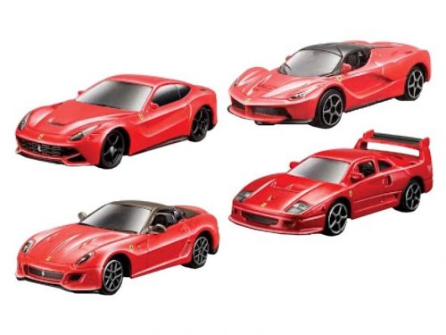 Bburago Ferrari versenyautó 1:64 - többféle 18-56000