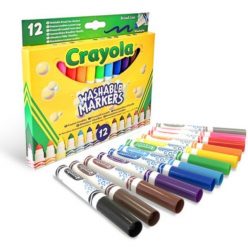   Crayola: Lemosható, tompahegyű filctoll készlet - 12 db-os (58-8340)