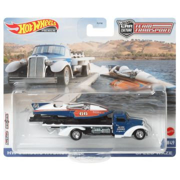 Hot Wheels Team Transport: HW Classic Hydroplane és Speed Waze autószállító kisautó