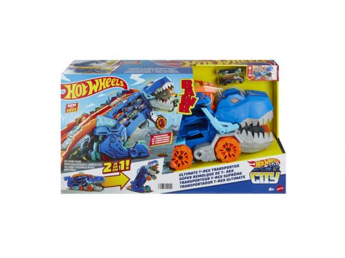 Hot wheels city átalakítható ultimate autószállító t-rex