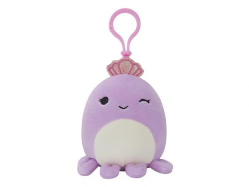 Squishmallows: kulcstartó Violet a lila polip koronával 9cm