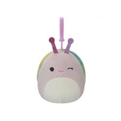   Squishmallows: kulcstartó Silvina a rózsaszín kacsintós csiga 9cm