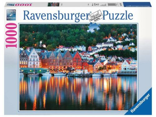 Ravensburger: Puzzle 1000 db - Bergen, Norvégia (19715)