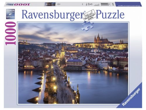 Ravensburger: Puzzle 1000 db - Prága éjjel (19740)