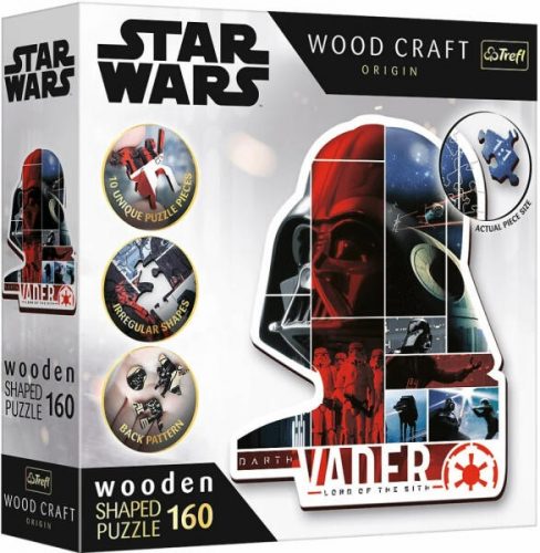 Trefl 160 db-os Wood Craft Shaped Prémium Fa Puzzle - Star Wars - Darth Vader (20190)