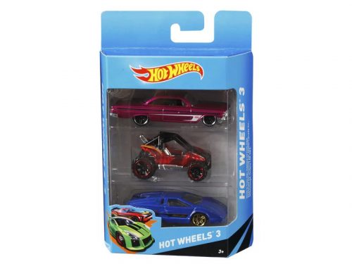 Hot wheels kisautó 3 darabos készlet - többféle