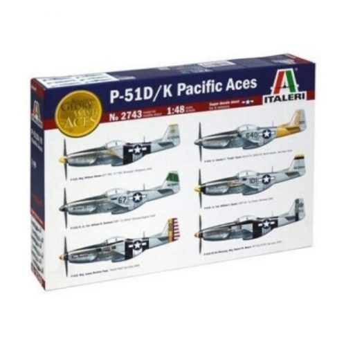 Italeri: P51 D/K Pacific Aces vadászrepülőgép makett, 1:48 2743S