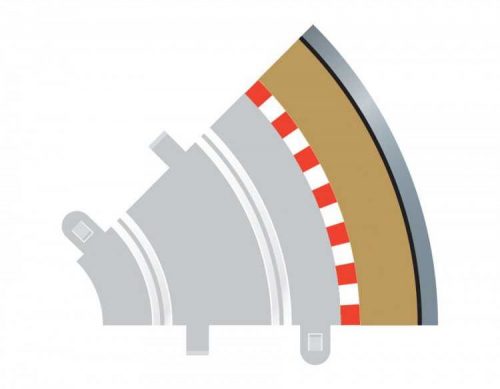 Pályadarab SCALEXTRIC C8240 - Radius 1 Outer Border/Barriers