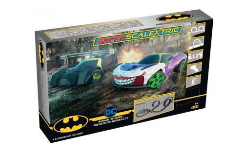 Autópálya  MICRO SCALEXTRIC G1177M - Batman vs Joker The Race For Gotham City (Battery Powered) (1:64)