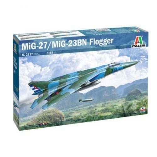 Italeri: MiG-27 Flogger D vadászrepülőgép makett, 1:48 2817s