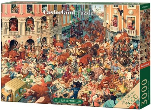 Castorland 3000 db-os Art Collection puzzle - Bikafuttatás Pampelunában (C-300648)