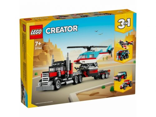 LEGO Creator 31146 Platós teherautó és helikopter