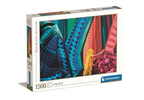 Clementoni 1500 db-os puzzle - Színes szövetek (31706)