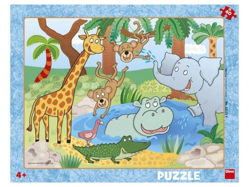 Dino Puzzle 40 db - állatkert (322233)