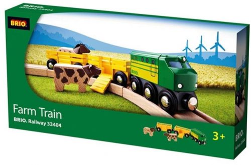 BRIO Farm vonat 2 vagonnal (33404)