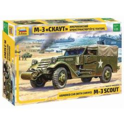 Zvezda - M3 Armored Scout Car with Canvas 3581