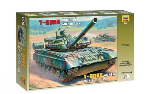 Zvezda T-80BV Russian Main Battle Tank 1:35 makett harcjármű (3592)