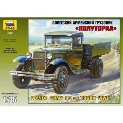   Zvezda GAZ-AA Soviet Army 1,5 Ton Truck WWII 1:35 makett harcjármű (3602)